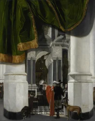 Intérieur de la Nieuwe Kerk à Delft avec le tombeau de Guillaume le Taciturne