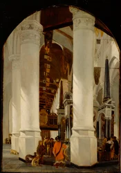 La Nieuwe Kerk à Delft avec le tombeau de Guillaume le Taciturne, vers 1650-51