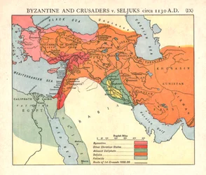 Byzantins et Croisés contre Seldjoukides, vers 1130 après J.-C.
