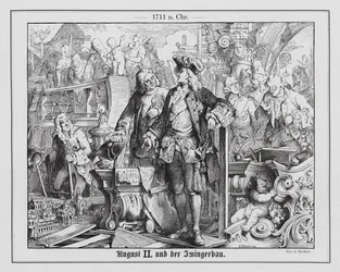 Auguste II, prince-électeur de Saxe et roi de Pologne, et la construction du palais Zwinger