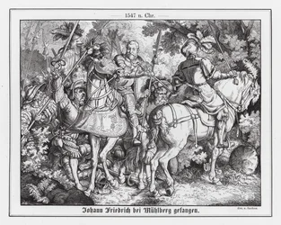 Prise du prince-électeur Jean Frédéric de Saxe à la bataille de Muehlberg