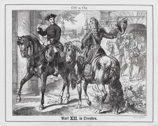 Le roi Charles XII de Suède à Dresde