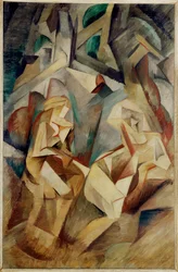 Baigneurs (huile sur toile)