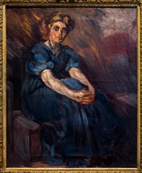 Portrait de Stephanie Van Parys assise, vers 1905 (Huile sur toile)