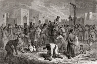Adultères lapidés et pendus en Turquie, illustration de 