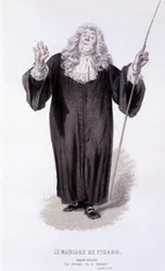 Œuvre complète de Beaumarchais (1732-1799) par Edouard Fournier. Dessin d