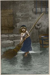 Cosette, illustration des «Misérables» de Victor Hugo