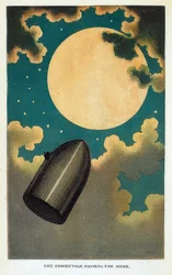 Illustration du livre De la Terre à la Lune de Jules Verne