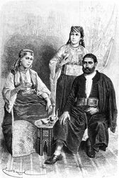 Homme et femme juifs de Tanger, 1878