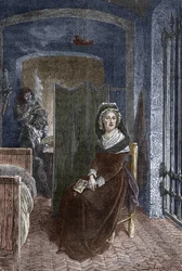 Marie-Antoinette enfermée à la prison de la Conciergerie à Paris
