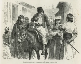 La Quête de Leproux à Chio, dessin d