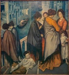 Sur un pont à Venise