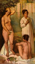 Femmes fellah au bain