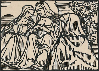 Illustration pour la Ballade des Femmes de Paris de Villon, 1919