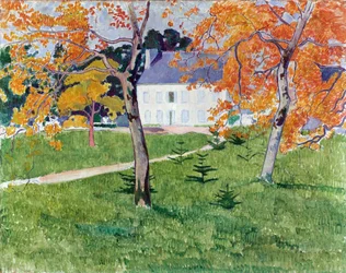 Maison parmi les arbres
