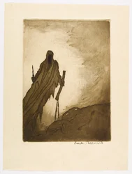 N° 11 - « Le voile en s’écartant laissa voir dans deux mains un bâton, une pierre arrachée aux chemins, puis un long clou semblable au verrou d’une porte. »