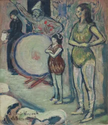 Saltimbanques" par Emile Bernard, 1887