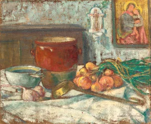Nature morte avec des oignons