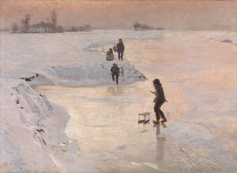 Les patineurs, vers 1891 (huile sur toile)