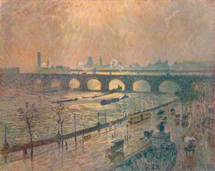 Pont de Waterloo - Un jour de pluie, vers 1917