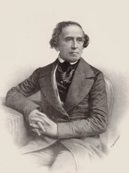 Portrait du compositeur Giacomo Meyerbeer 1791-1864, 1857