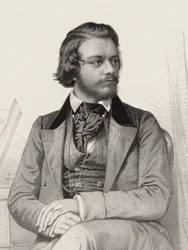 Portrait du pianiste et compositeur Theodor Leschetizky 1830-1915, vers 1860