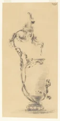 Design pour un vase monté en bronze