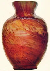 Vase en verre par E. Galle, c1846-1903, 1903