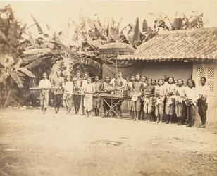 Prince cambodgien et son cortège, 1866