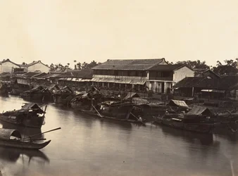 Vue de la Ville Chinoise Cholen Feuille No. 3, Saïgon, Cochinchine, 1866