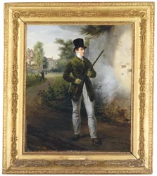 Gabriel Delessert en tenue de chasse