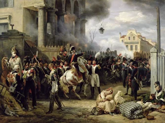 La porte de Clichy pendant la défense de Paris, 30 mars 1814, 1820