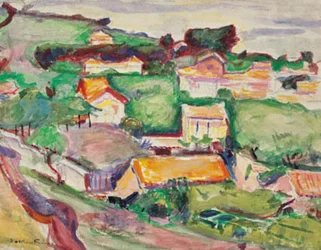 Vue sur un village