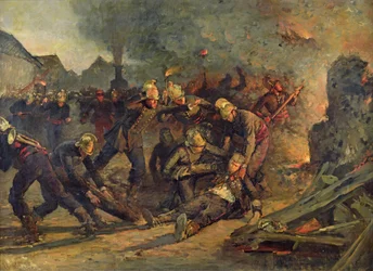 Mort du Lt. Col. Froidevaux (1850-87) de la brigade des pompiers de Paris, 1887
