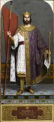 Le roi Philippe II de France 1165-1223, années 1840