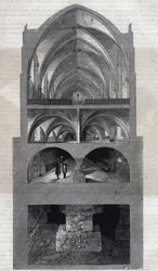 Coupe transversale du lycée Napoléon à Paris (aujourd