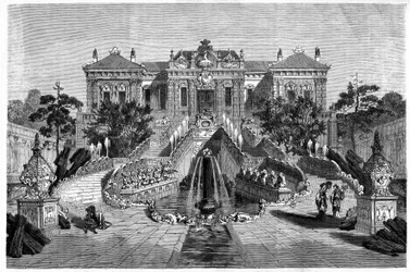 Pavillon Haiyan Tang avec architecture occidentale dans le Palais d
