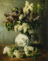 Lilas dans un vase de Delft, 1895