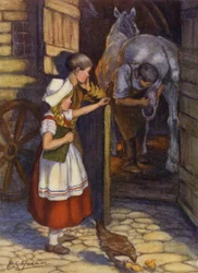 Evangeline et Gabriel à la forge