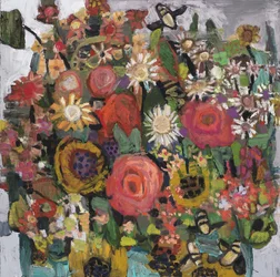 One More Thing, 2024 (huile et cire froide sur toile)