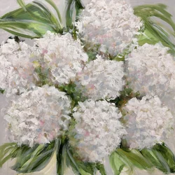 Hortensias blancs délicats