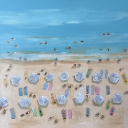 Une journée à la plage en été