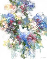 Abstrait floral éclatant