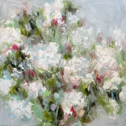Jardin blanc et rose