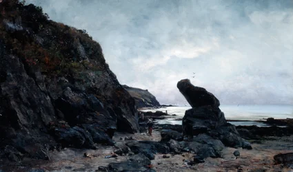 Près des rochers à marée basse, 1878