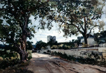 Le chemin vers Mauvieres le soir, 1884