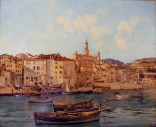Le port de Menton 1891