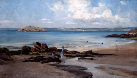 Plage de baignade pour femmes, 1876