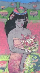 Habillée en Flora