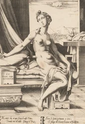 Lucrèce se préparant à se suicider, vers 1542